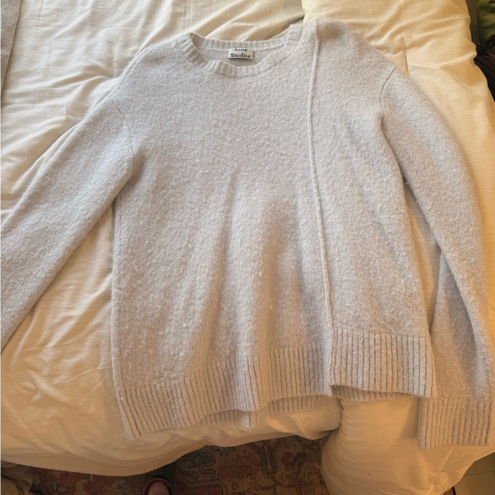 Acne Studios Light Gray Crewneck Sweater